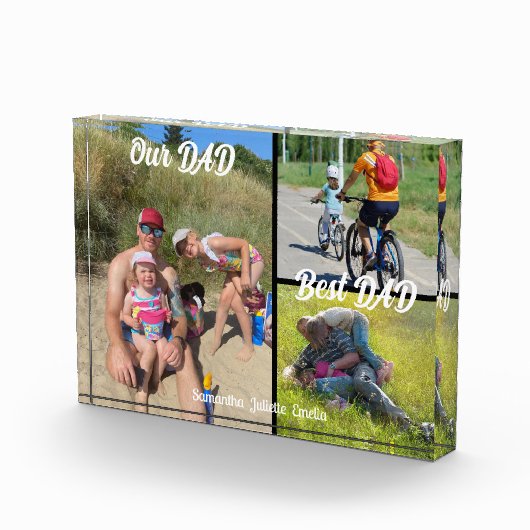 当社のパパ最高のパパ3フォトコラージュ表示ブロック フォトブロック (右)