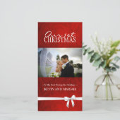 当社の初めてのクリスマスの写真カード シーズンカード (スタンド正面)