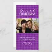 当社の初めてのクリスマスの写真カード シーズンカード (正面/裏面)