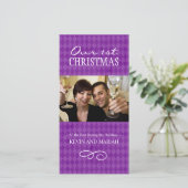 当社の初めてのクリスマスの写真カード シーズンカード (スタンド正面)