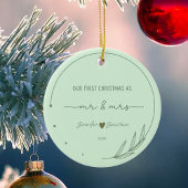 当社の初めてのクリスマスの写真名の更新日 セラミックオーナメント