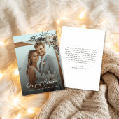 当社の初めてのクリスマスエレガントビーチ結婚式写真 シーズンカード