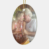 当社の初めてのクリスマスセラミックスオーバルオーナメント セラミックオーナメント (左)