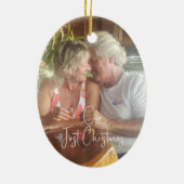 当社の初めてのクリスマスセラミックスオーバルオーナメント セラミックオーナメント (裏面)