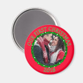 当社の初めてのクリスマスパーソナライズされたリマインダー磁石 マグネット (正面/裏面)