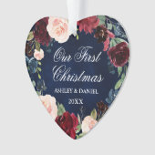 当社の初めてのクリスマスフローラPHOTO Backハート オーナメント (正面)