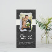 当社の初めてのクリスマスホリデーフォトカード(4x8) シーズンカード (スタンド正面)