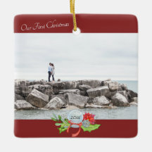 当社の初めてのクリスマス写真パーソナライズされた