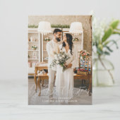 当社の初めてのクリスマス垂直およびH 2枚のフォトカード (スタンド正面)