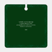 当社の初めてのクリスマス最高のパパベビー写真 メタルオーナメント (裏面)