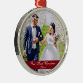 当社の初めてのクリスマス結婚ズのプレミアムオーナメント メタルオーナメント (右)