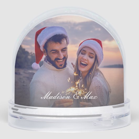 当社の初めてのクリスマス2フォトスノーグローブ (裏面)