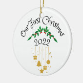 当社の初めてのクリスマス2022 セラミックオーナメント (左)
