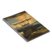 当社の天国生まれバナーノートブック ノートブック (右側)