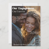 当社の婚約2写真雑誌カバー 招待状 (正面)