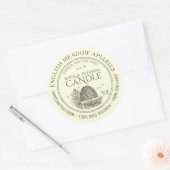 当社の巣から手作りされた100% 蜜蝋キャンドル スケップ ラウンドシール (封筒)