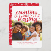 当社の恵みのホリデーカード シーズンカード (正面/裏面)