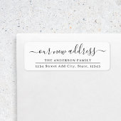 当社の新しい住所の引越し告知差出人住所 ラベル