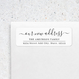 当社の新しい住所の引越し告知差出人住所 ラベル