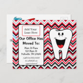 当社の歯科医院は移動中、事業発表 案内ポストカード (正面/裏面)