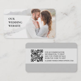 当社の結婚ウェブサイトQRコードカスタムフォトスキャン エンクロージャーカード