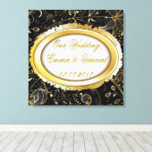 当社の結婚文字カスタムキャンバス印刷 キャンバスプリント (インサイチュ (ウッドフロア))