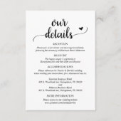 当社の結婚詳細、スクリプ素朴ト・エンクロージャ・カード エンクロージャーカード (正面)