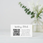 当社の結婚詳細QRコード格納装置カード 名刺 (スタンド正面)