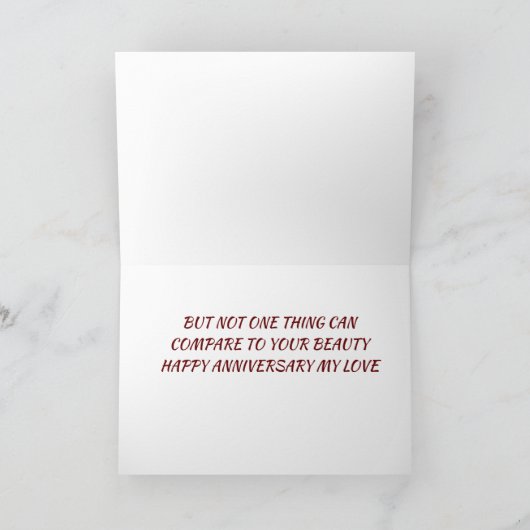 「当社の記念日」および「美しい」に カード (内部)