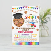 当社の頭が切れるクッキー卒業招待状 招待状 (スタンド正面)