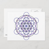 当社の7チャクラからヒューマンメルカバエネルギーフィールド ポストカード (正面/裏面)