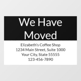 当社は事業発表を白黒に変更 ウィンドウサイン