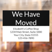 当社は事業発表を白黒に変更 ウィンドウサイン (シート2)