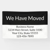 当社は事業発表を白黒に変更 横断幕 (横)