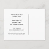 当社は住所の変更を移転した 案内ポストカード (裏面)