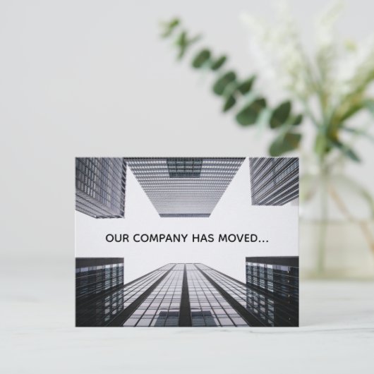 当社は住所の変更を移転した 案内ポストカード (スタンド正面)