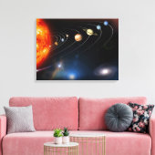 当社システムのデジタル生成太陽の画像 キャンバスプリント (インサイチュ (リビング))