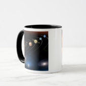 当社システムのデジタル生成太陽の画像 マグカップ (正面左)