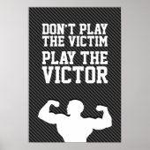 当選達成やる気を起こさせるタイポグラフィ引用文 ポスター (正面)