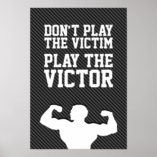 当選達成やる気を起こさせるタイポグラフィ引用文 ポスター (正面)