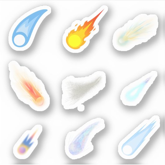 彗星のシール シール (正面)