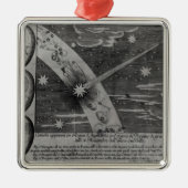 彗星の占星術のな図表 メタルオーナメント (正面)