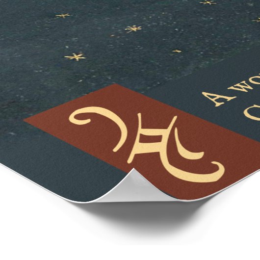 彗星アウグスブルク奇跡の本1552宇宙天文学 ポスター (角)