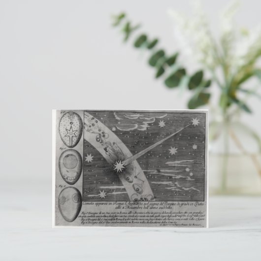 彗星占星術のの図 ポストカード (スタンド正面)