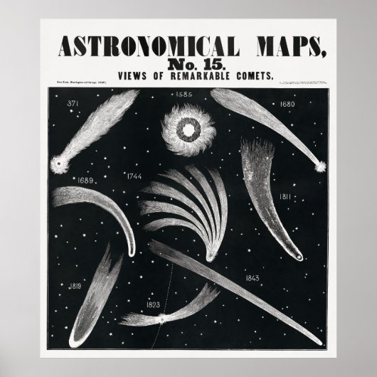 彗星地図 ポスター (正面)
