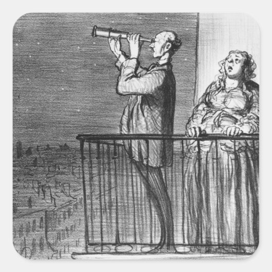 彗星、Parisiensのincredules スクエアシール (正面)