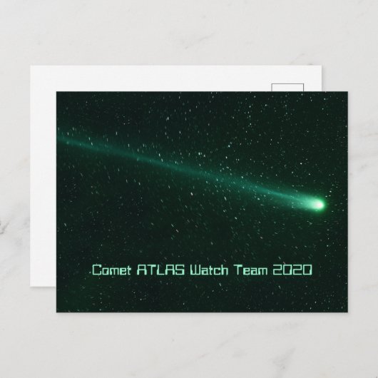 彗星ATLAS 2020 ポストカード (正面/裏面)
