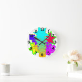 形および色の時計 ラウンド壁時計 (ホーム)