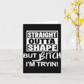 形からしてアウトだが、くそ、頑張ってる面白いワークアウト カード (黄色い花)