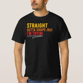 形から入るタイプじゃないけど面白くフィットネスやってみる Tシャツ